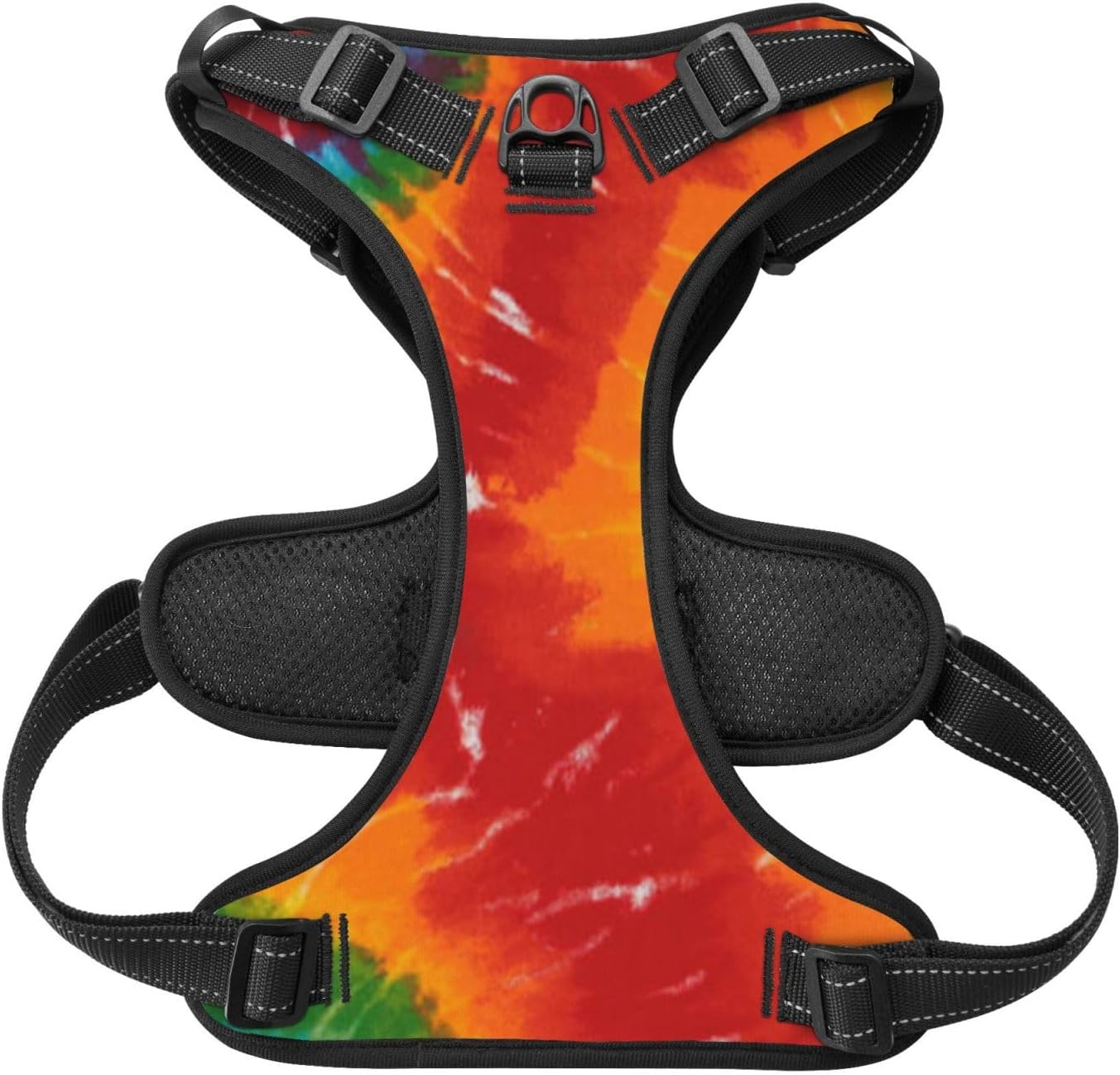 Tie Dye No Pull Dog Vest Harness for Small Medium Large Dog Puppy Pets Cats Outdoor Walking