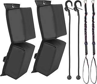 (2-Pack) PWC Jet Ski Bumpers, Boat Fenders with Elastic Cords, Jet Ski Accessories, 14 x 6 x 3.2 inch
