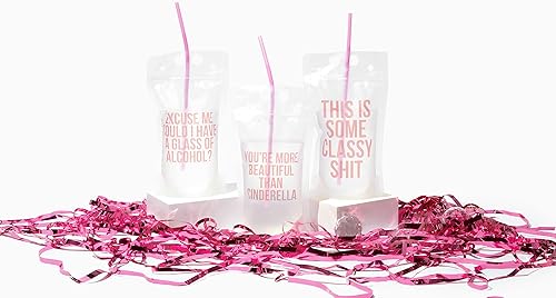 Miniatura 2 de Bolsas de bebidas para damas de honor, paquete de 10  Bolsas de bebida de despedida de soltera, tazas de despedida de soltera, decoración de