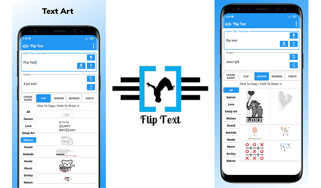 Flip Text - Text Art-Aplicación en Amazon Appstore