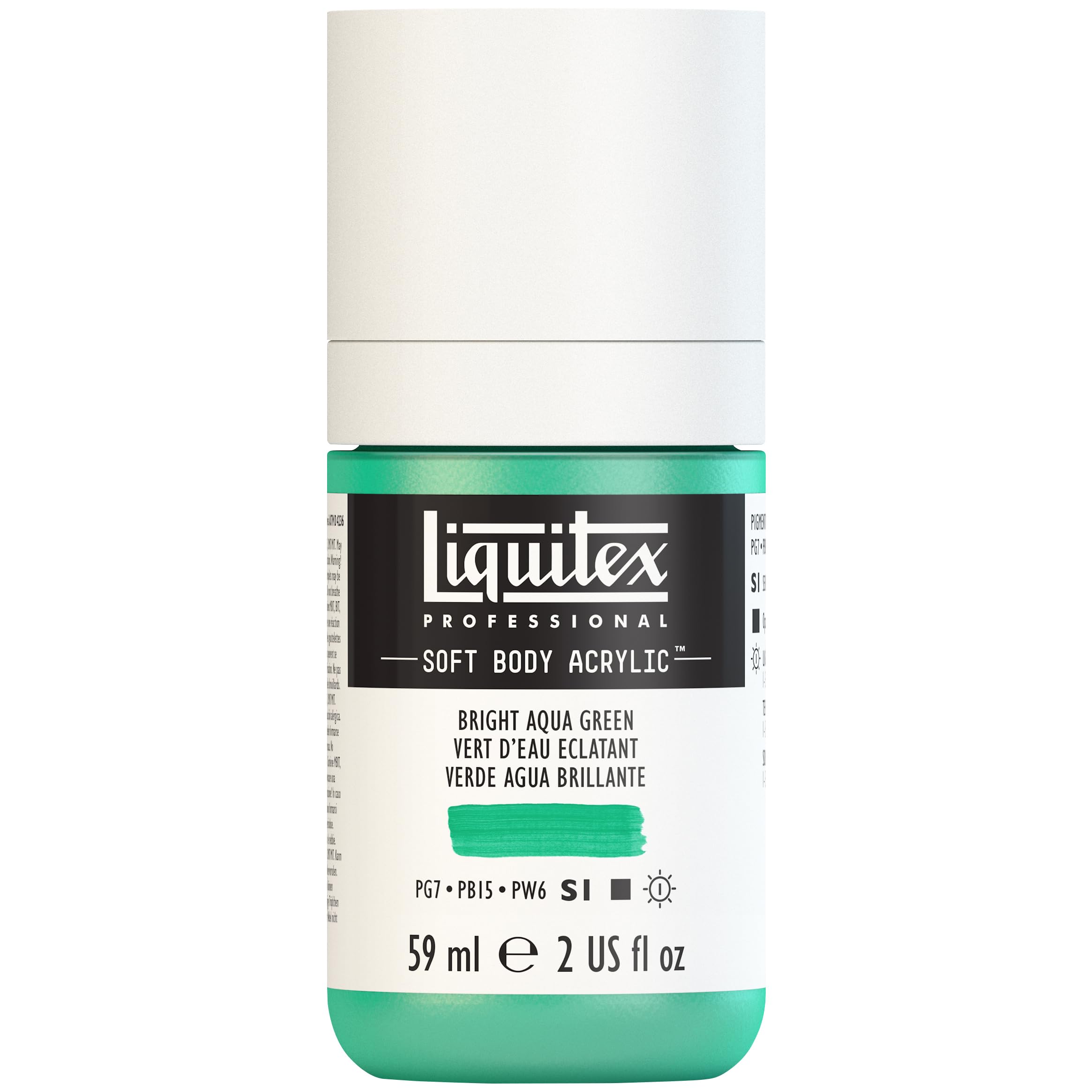 Liquitex Professional Soft Body Acrylic Paint 59ml Bright Aqua Green Artists ...