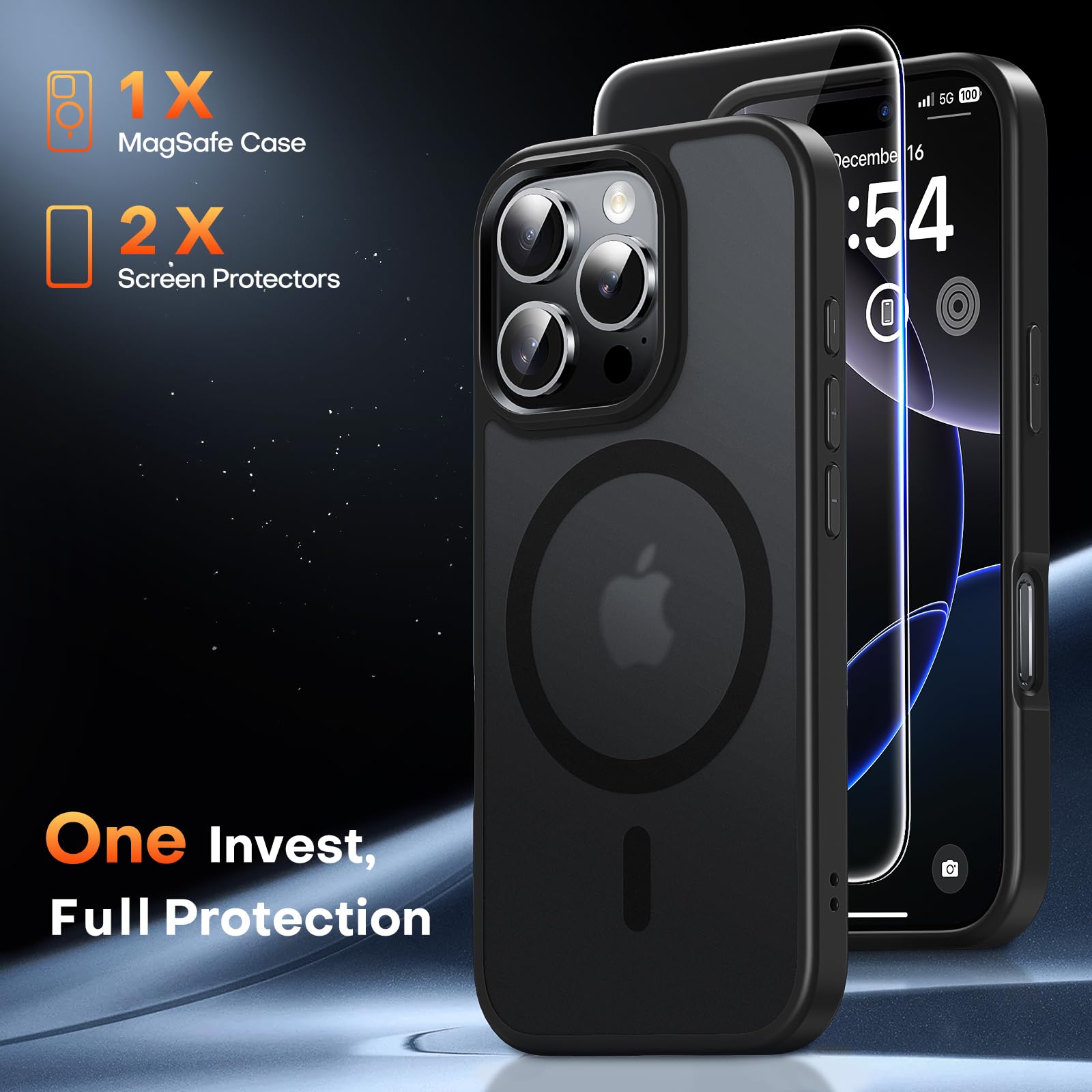 TAURI Magnetic for iPhone 16 Pro Max Case, and HD Screen Protector - Image 3