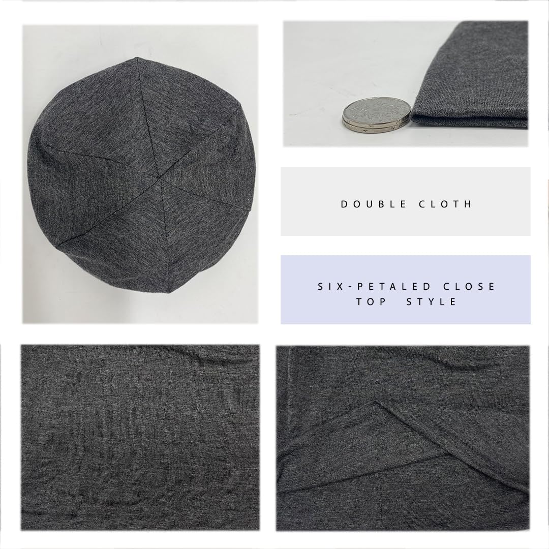 JarseHera 6PCS Cotton Slouchy Beanie Soft Sleep Caps Chemo Headwear Skull Cap Hats - Image 5