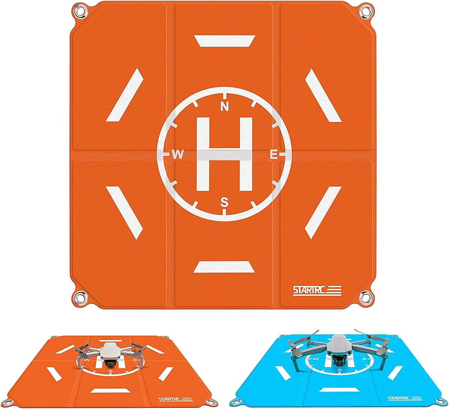 YUNIQUE UK Drone Landing Pad,50cm(19") Portable Universal Folding Fast Helipad Landing carpet for DJI Air 2S / Mavic Mini 2 / Mavic Air 2 / Mavic 2 / FIMI X8SE /DJI FPV Drone