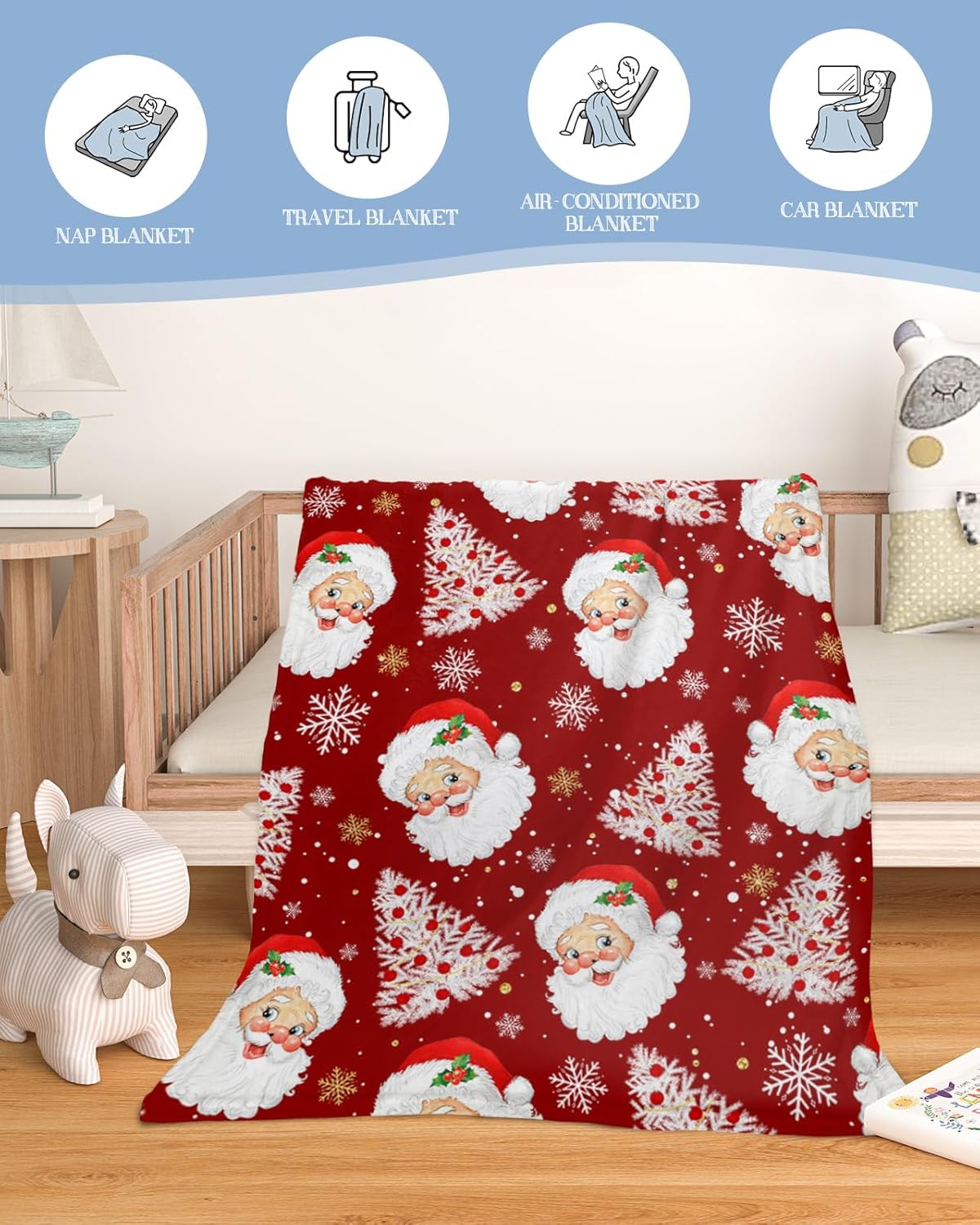 Fall Thanksgiving Throw Blankets, Watercolor Autumn Pumpkins Terracotta Eucalyptus Leaves Soft Fleece Blanket Decorative for Home Sofa Couch Chair Living Bedroom,60x80 inches, Blue Orange