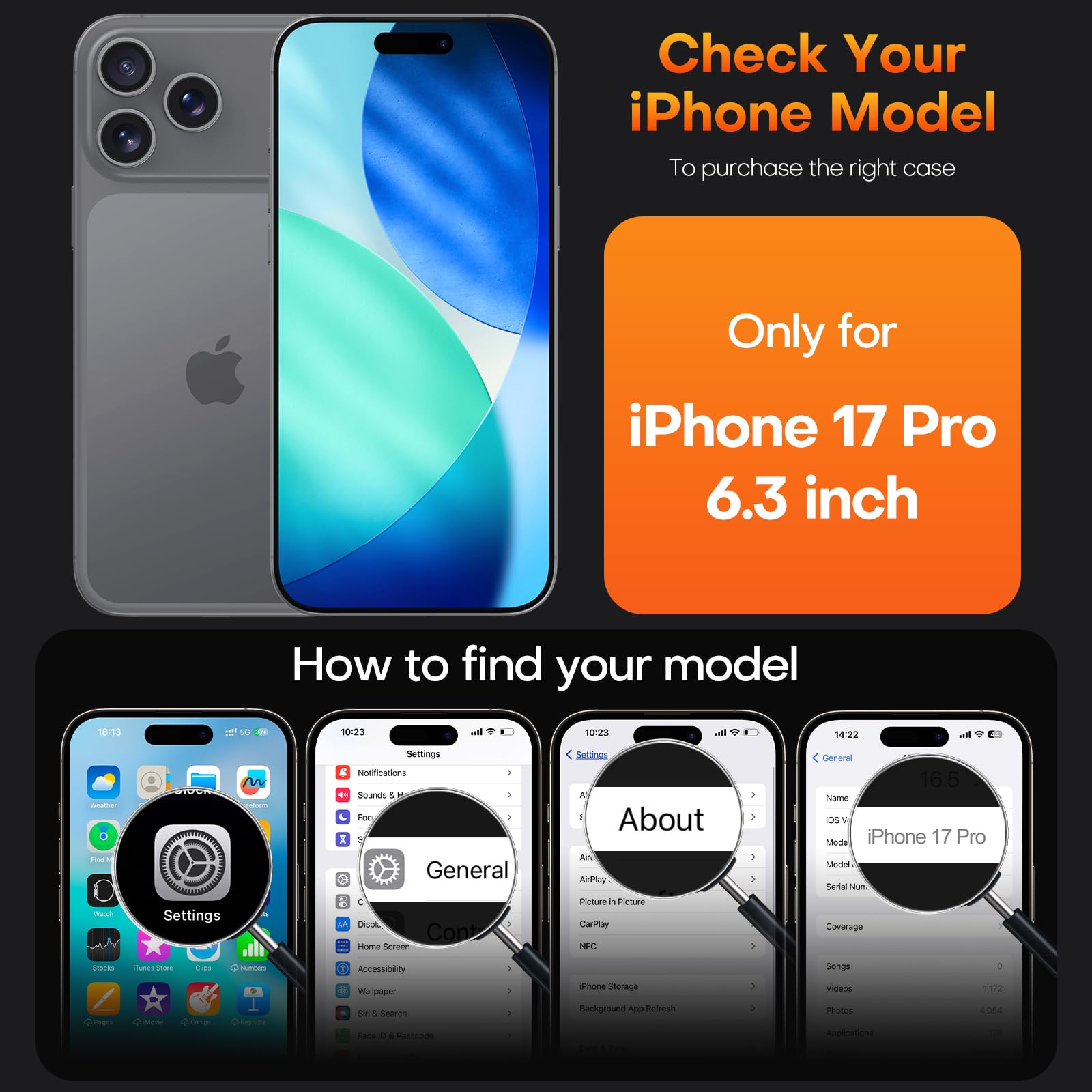 TAURI Cover per iPhone 17 Pro con Pellicola in Vetro Temperato,Protezione Completa della Fotocamera,[Compatibile con MagSafe] Magnetica Custodia per Sottile Anticaduta - Blu