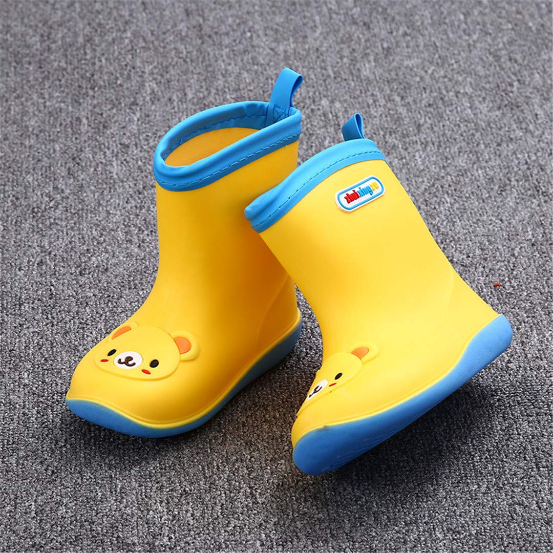 Stivali da pioggia per bambini per ragazzi ragazze stivali da pioggia impermeabili per bambini antiscivolo in gomma scarpe da pioggia per bambini stivali da pioggia quattro stagioni
