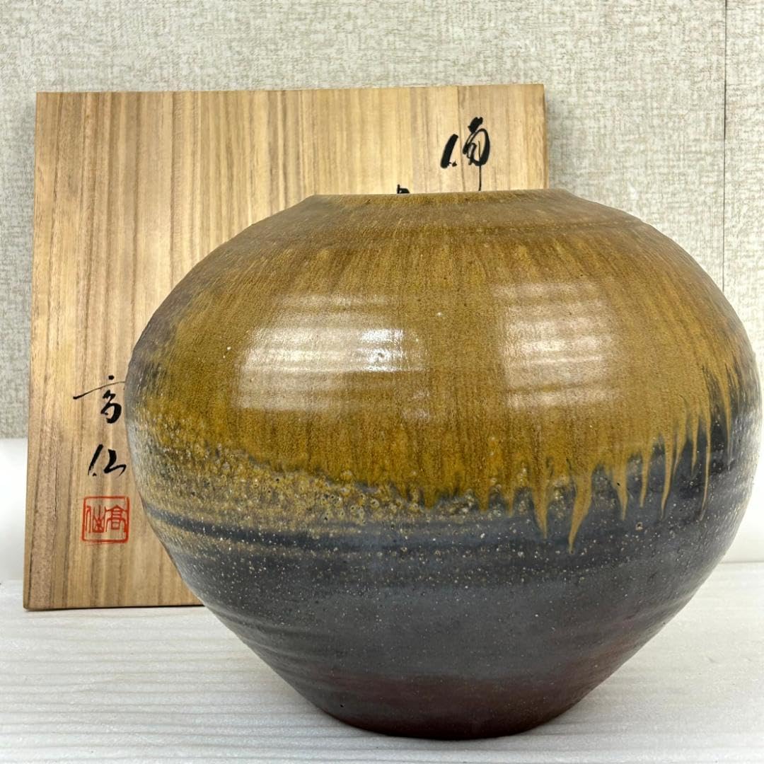 美術品・アンティーク・コレクション 備前焼 大壺 三好満作 共箱