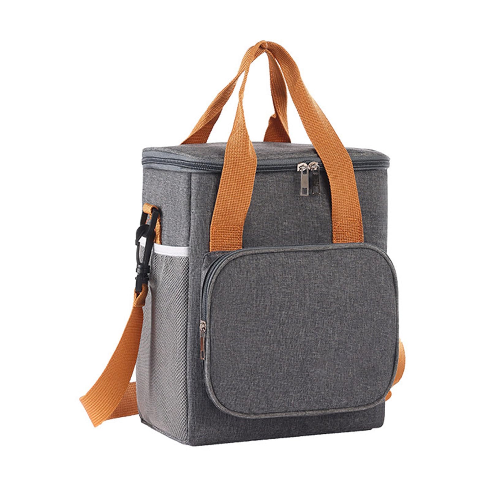 NEWFT Oxford Cloth Lunch Holder Portable Food Container Insulated Leakproof Bag with Multiple Pockets for Daily Use Portable Meal Bag