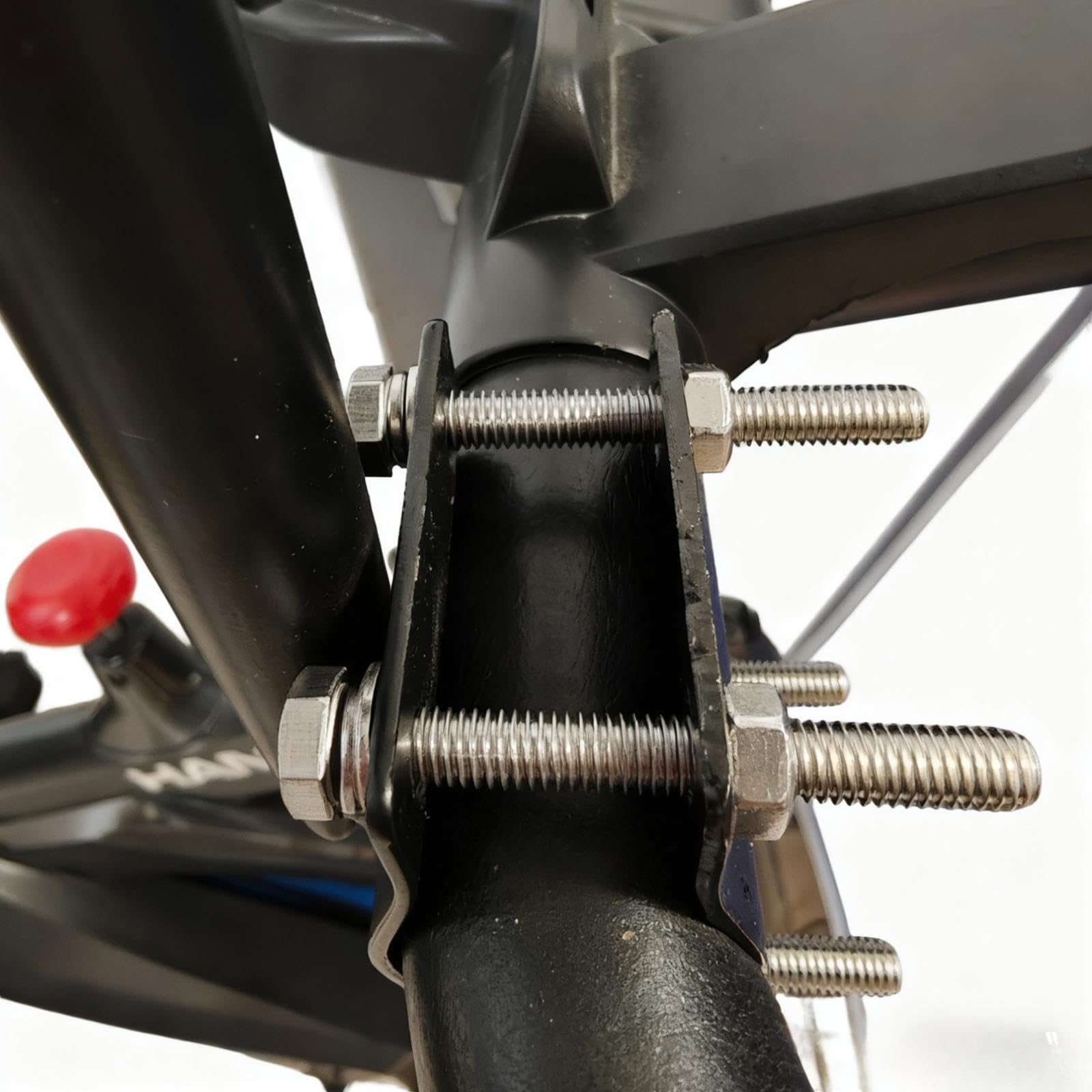 Kit de rehausse de Guidon (2 pièces) pour vélo d'appartement - Installation Facile - Noir