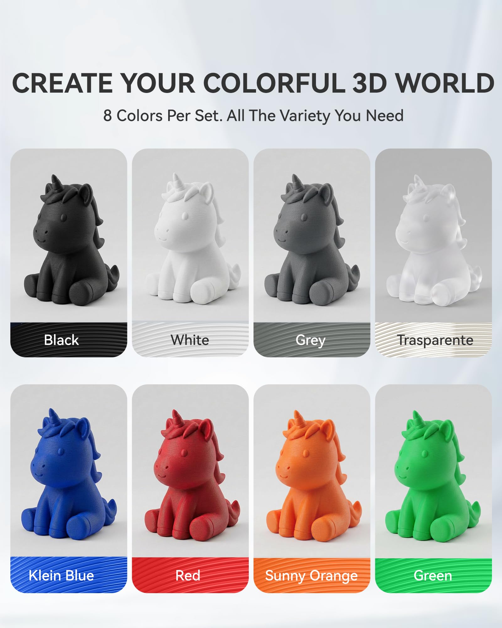 Colorful 3D Printer Filament Bundle - SUNLU PLA -4