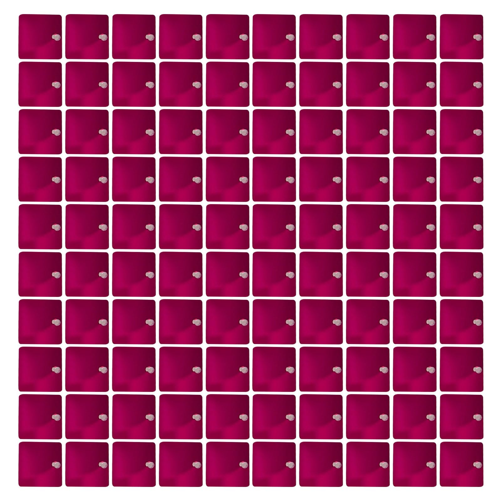 Qusinfc 12X 30x30cm Shining Wind Responsive Plates for Festive Wall Arrangement Sparkling Celebration Panels