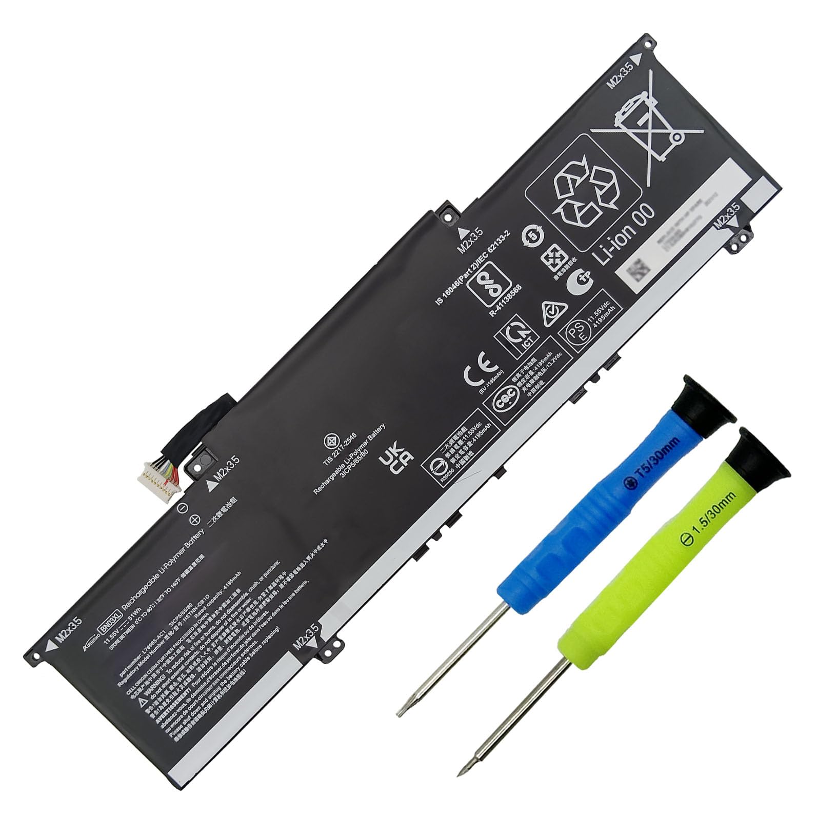 AURUNHO BN03XL 51Wh Laptop Battery Replacement for hp Pavilion Plus 14-EH0000 Envy X360 15-EE 15-ES 15-EU 15M-EE Envy X360 13-BD 13-BA 13-AY Series