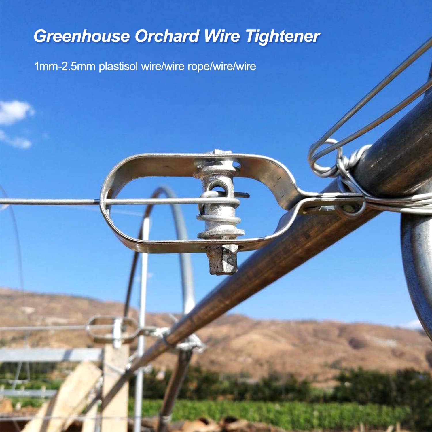 EMFA Tendeur Pour Fil De Clôture En Acier Noir – Longueur 90 Mm