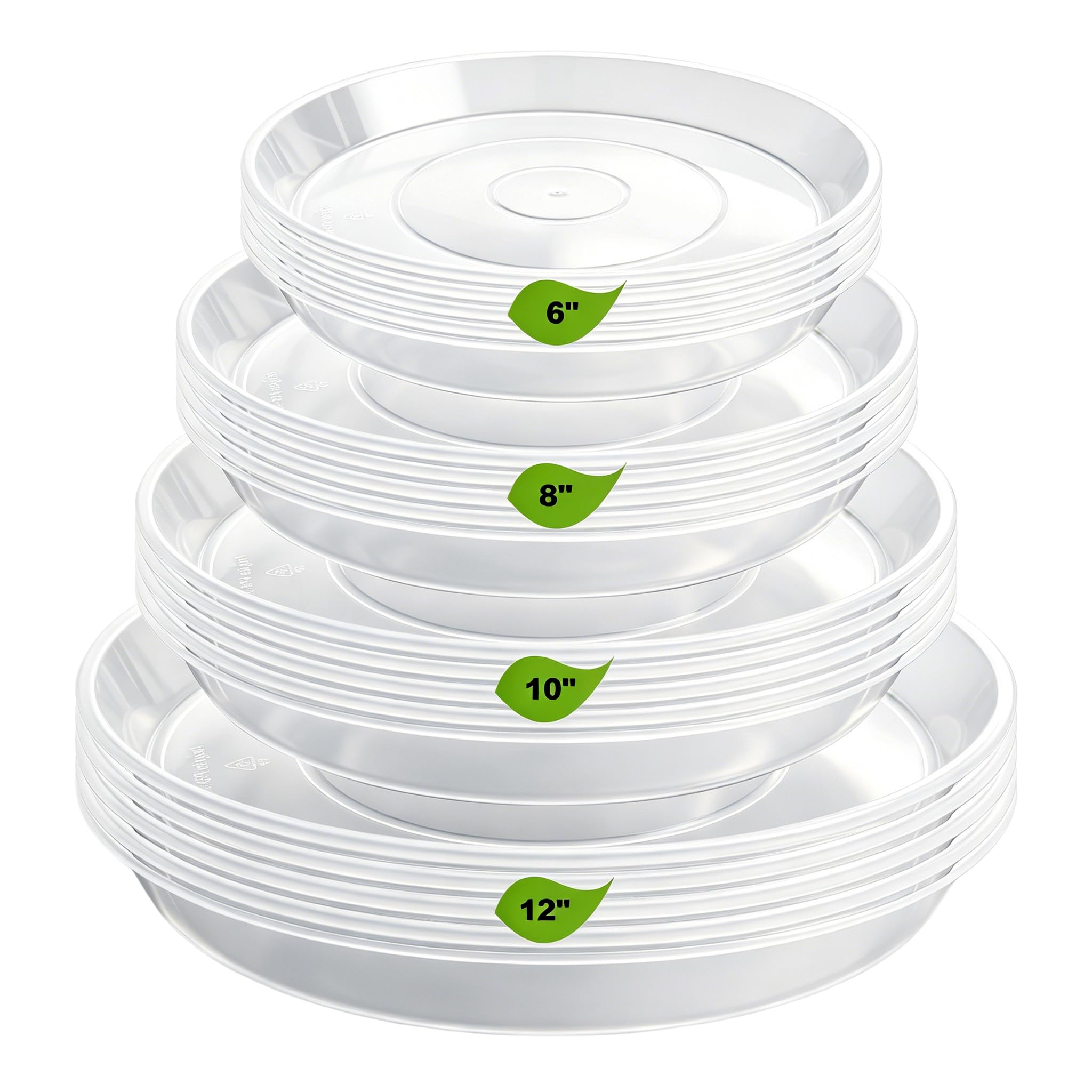 LWALRS 20 Pack Plant Saucer Tray