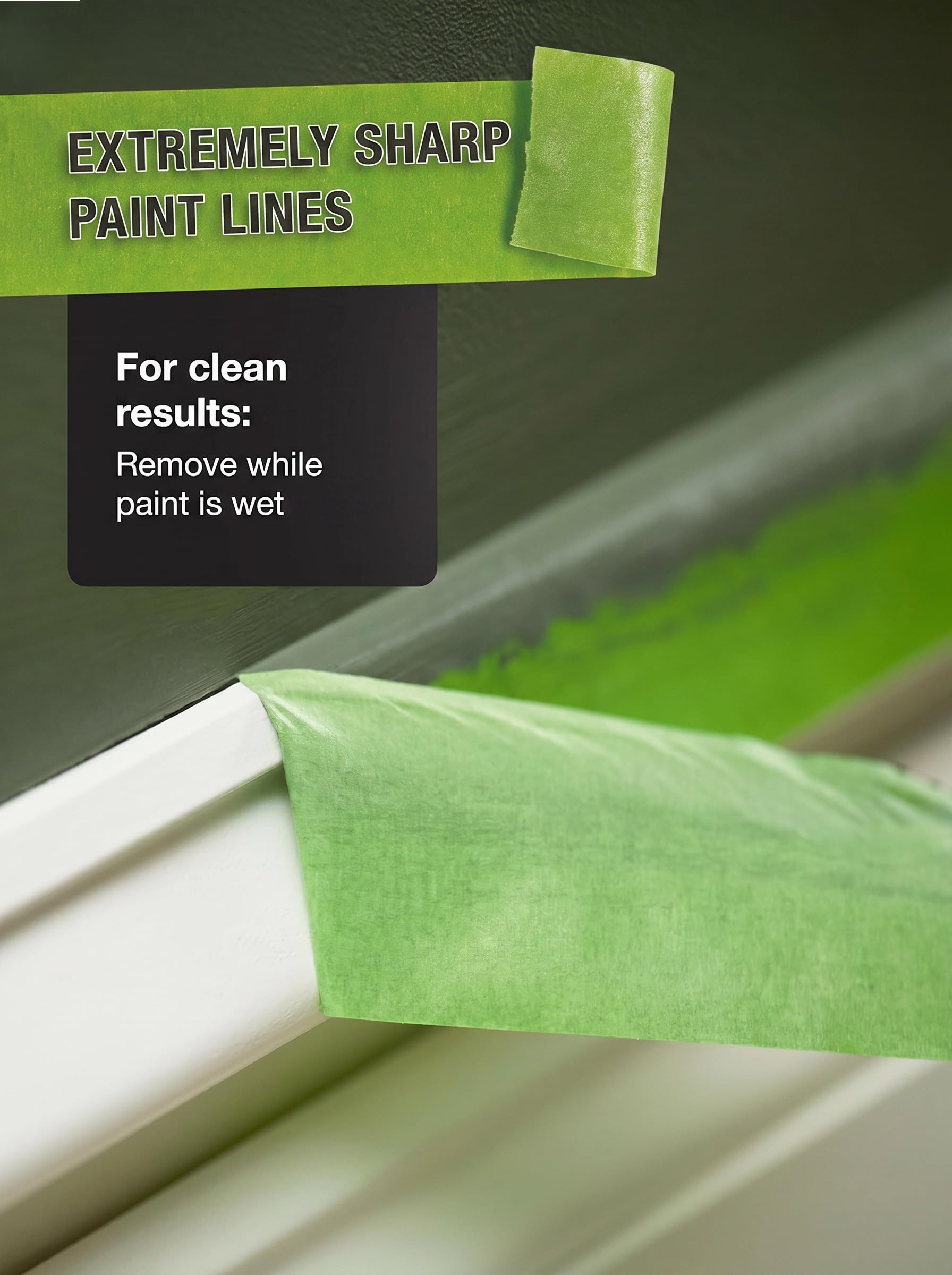 Frog Tape Multi Surface Cinta de Carrocero Verde, Tecnología PaintBlock, Cinta de Pintor para Madera Cristal y Metal, Bordes Muy Nítidos, Retirada Sin Residuos, Multisuperficie, 24mm x 55m Pack 3