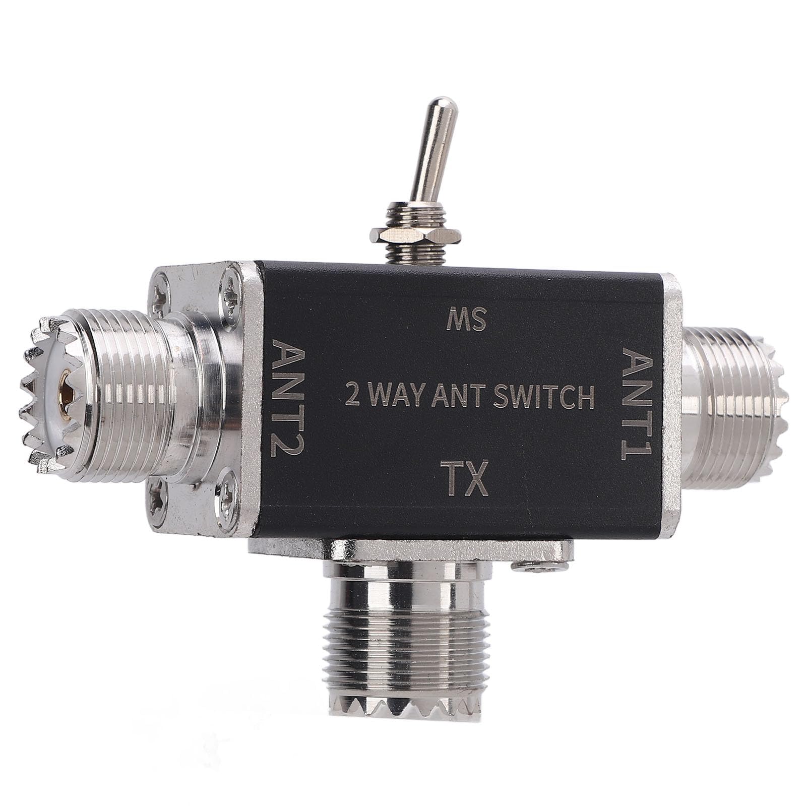 Switch DC-500MHz 2 Way e Splitter for Ham Radio 1 Input 2 Output 0-50MHz Frequency Transfer Switch SO239 Interface