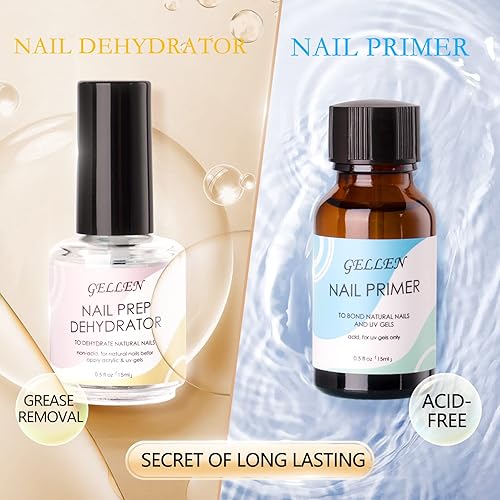 Miniatura 34 de Gellen Aceite de cutícula y suavizante para uñas, 2 unidades de 0.7 fl oz (0.6 fl oz), removedor de cutículas y fortalecedor, protector de cutícula