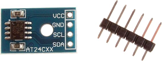 NOYITO AT24C256 EEPROM Memory Module IIC I2C Interface - MCU Development Accessories (Pack of 2) Blue