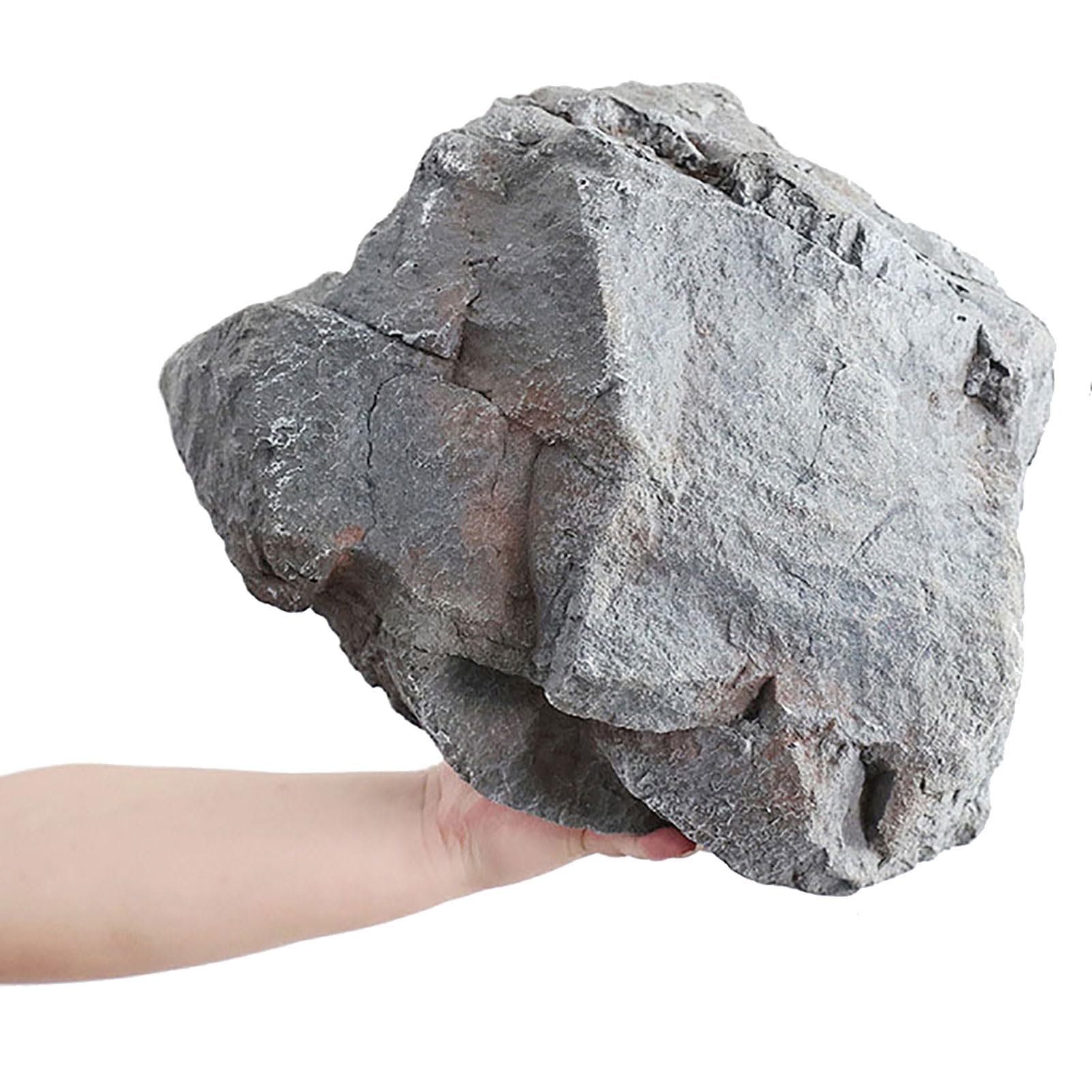 Outdoor Faux Rock Cover, PU Foam Decorative Fake Rocks for Gardens Shooting, Yard, Landscaping - Artificial Fake Boulder, Well Covers Rocks