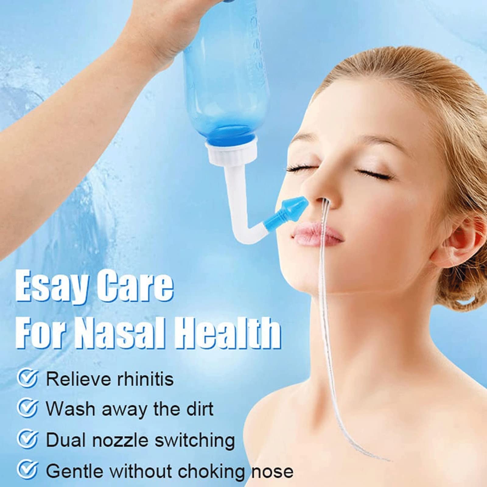 NARSA Lot de 60 sachets de sel de lavage nasal pour douche nasale - Sel de lavage