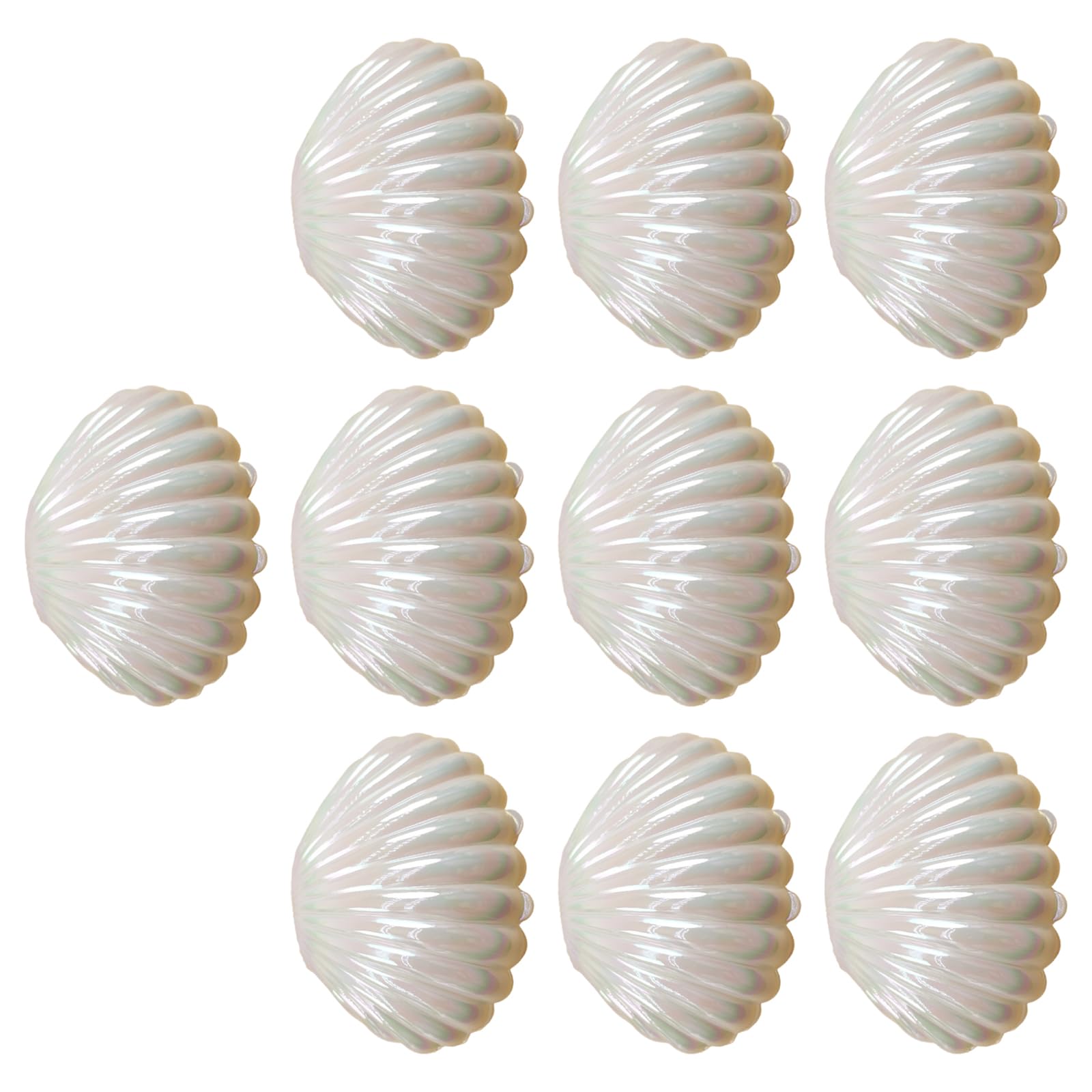 Yhplxyuus Rainbows Vacuum Coated Shell Container for Party Treats Portable Decorative Storage Container for Accessories Colorful Shell Candy Box