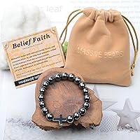 Vista 492 de MASSIVE BEADS Pulsera elástica de yoga hecha a mano con piedra natural, cristal curativo, energía, regalos para adultos unisex de 0.157 in, 0.236