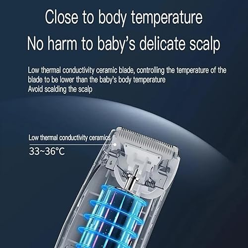 Miniatura 2 de Cortapelos eléctricos para niños ultra silenciosos, cortadora de pelo eléctrica inalámbrica para niños, cortadora de pelo silenciosa, potente,