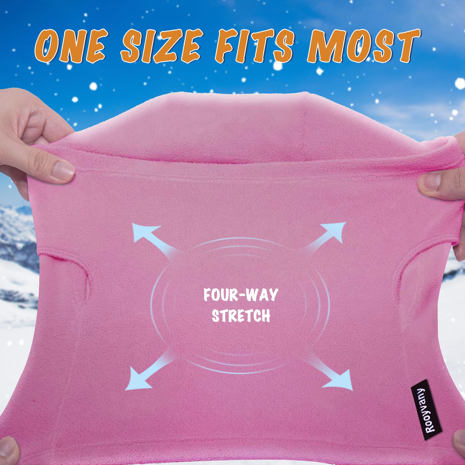 Pasamontañas de forro polar para niños y niñas, máscara facial térmica ligera y resistente al viento para actividades de invierno