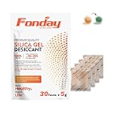 5g x 30 packs Fonday Rechargeable Silica Gel Desiccant Packets Fast Reactivate Desiccant Bags Moisture Indicating Orange to Green
