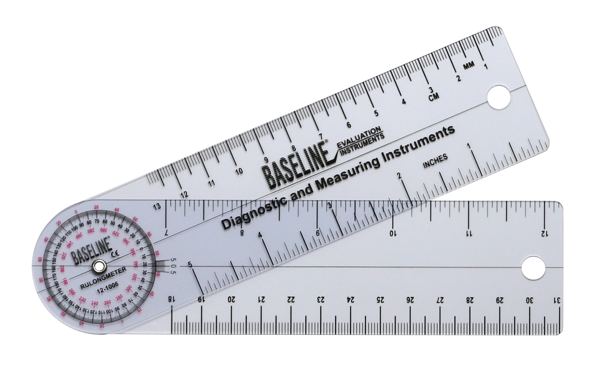 Baseline Goniometer - 360 Degree Measurement Tool -12 Baseline Goniometer - 360 Degree Measurement Tool -12