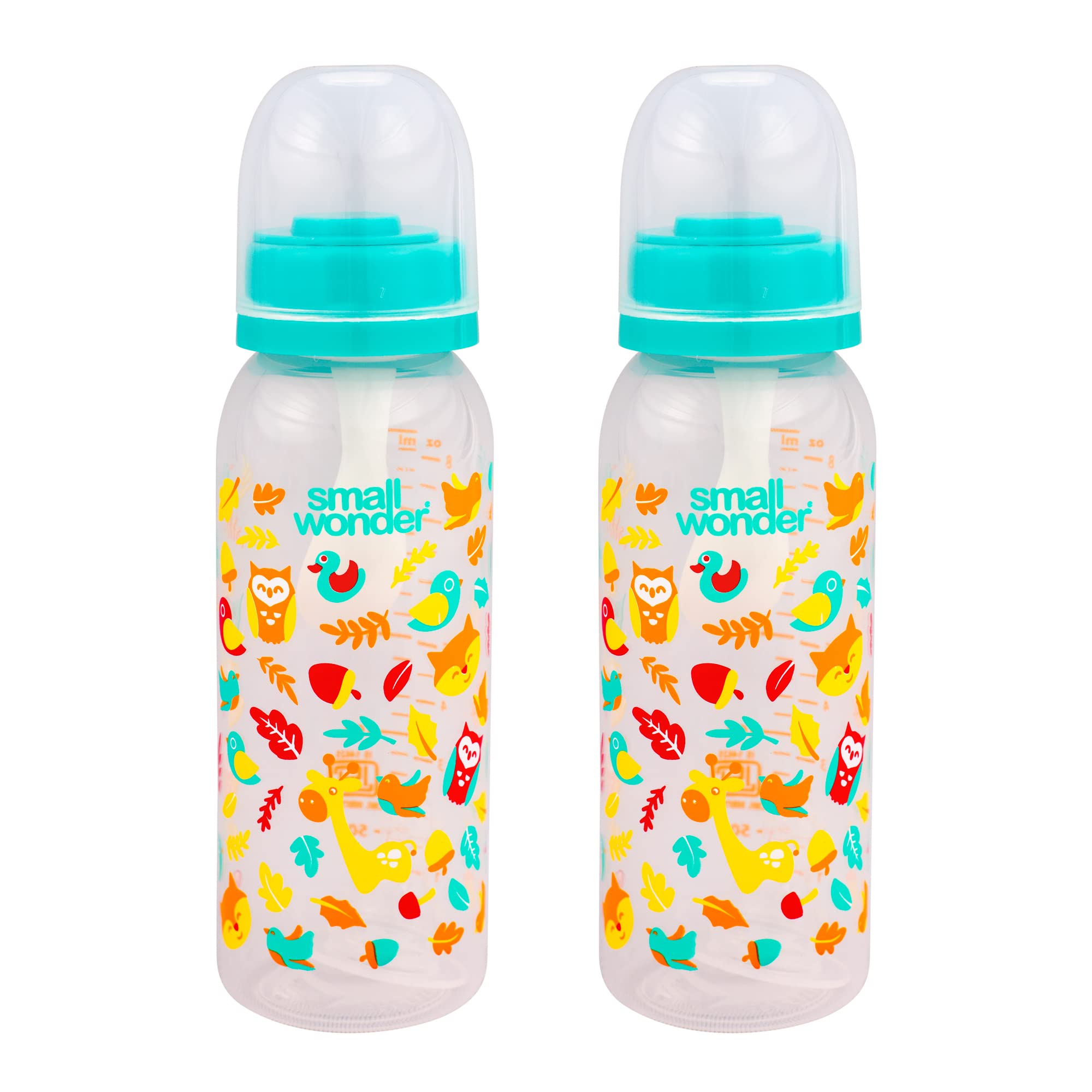Small Wonder Admire Baby Feeding Bottle (Pack of 2), 250 ML, Green-image-2