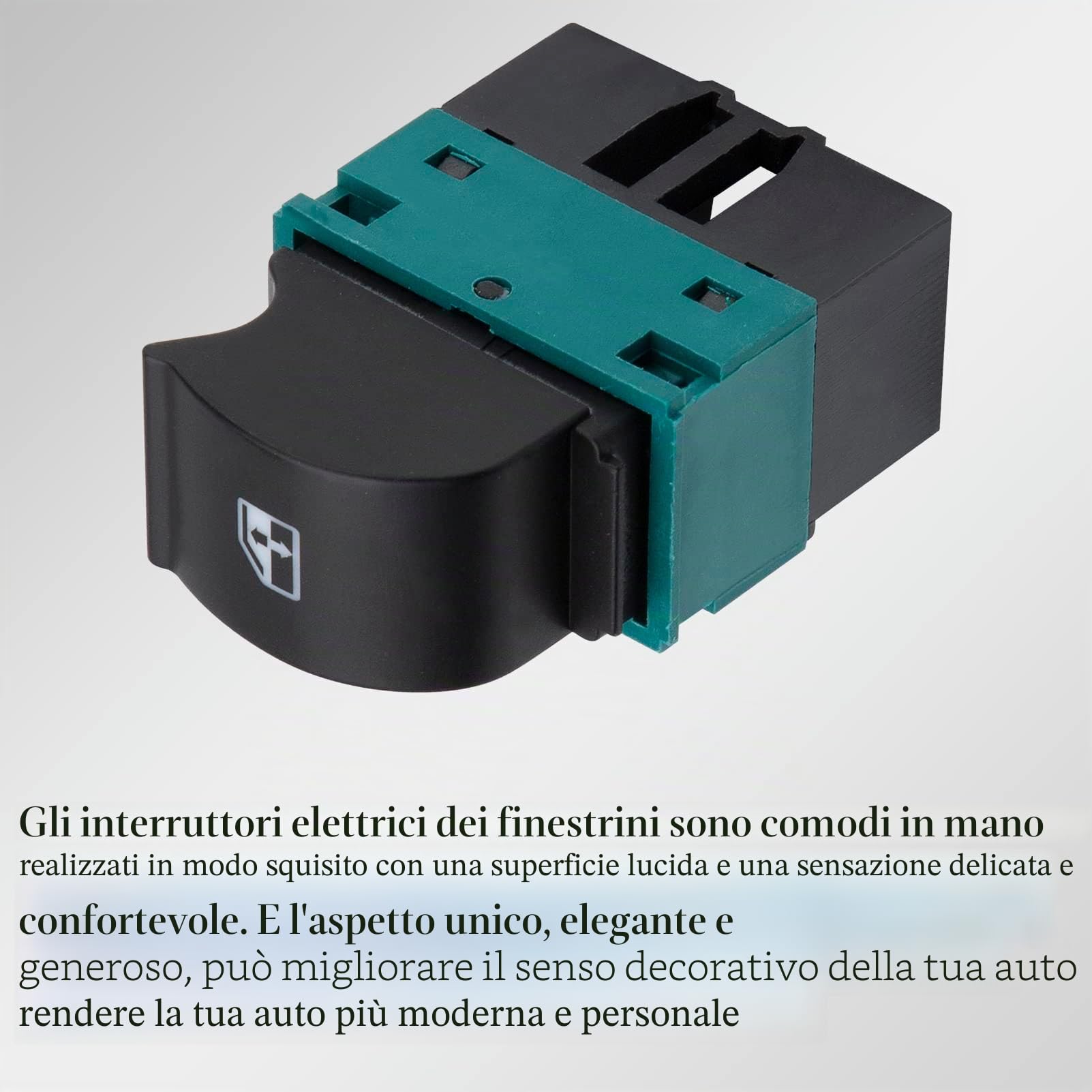 KASturbo 735417033 Pulsanti per finestrino anteriore sinistro per Fiat Doblo Idea Lancia Musa-5 Pins