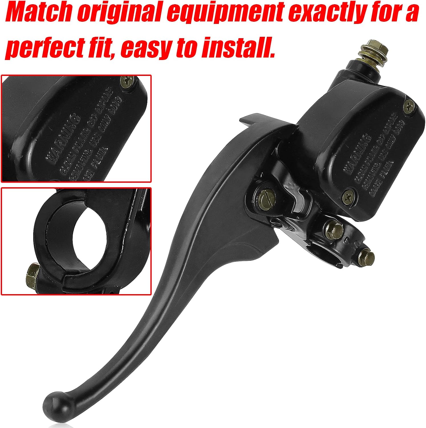 Left Front Brake Master Cylinder Lever Compatible with Polaris Sportsman Magnum Big Boss Hawkeye Scrambler Sport Trail Blazer Worker Xpedition Xplorer 300 325 330 350 400 425 450 500 600 700