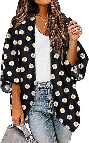 BB&KK Kimono para mujer, cárdigans ligeros de verano