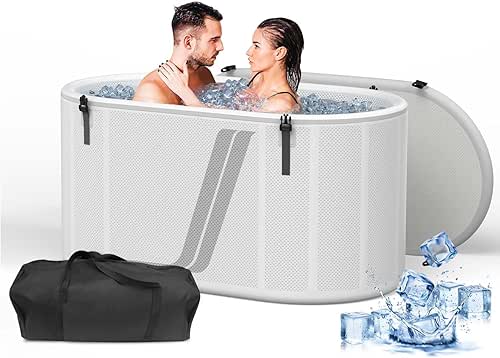 Portable Ice Bath Tub, Cold Plunge Tub with Lid, 212