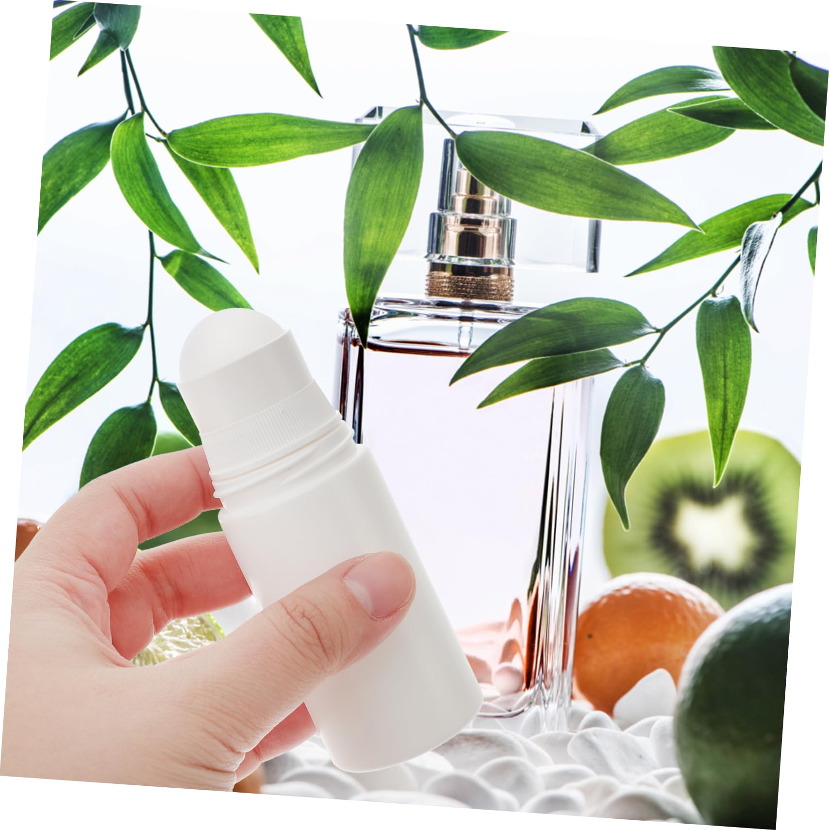 10 Pezzi Boccetta con Rullo 50ml Plastico per Profumi Oli Essenziali