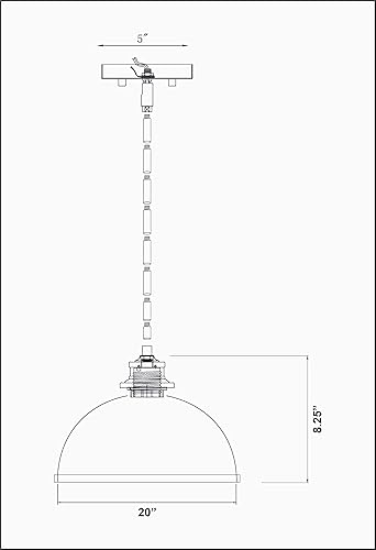 Miniatura 8 de Z-Lite 1004P10-MW-BN Landry - 1 colgante de luz en estilo de transición, 7.5 pulgadas de alto y 10 pulgadas de ancho,