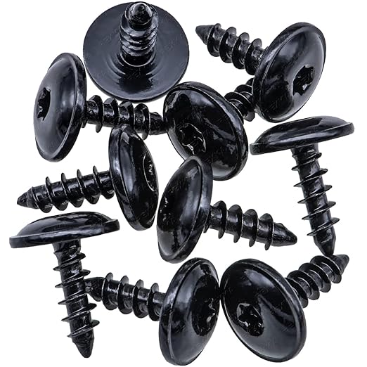 T Liner Parts Rexka 10 Sets 5mm Fender Liner Bumper Cover Splash Shield... Fender Nut - Foto 4