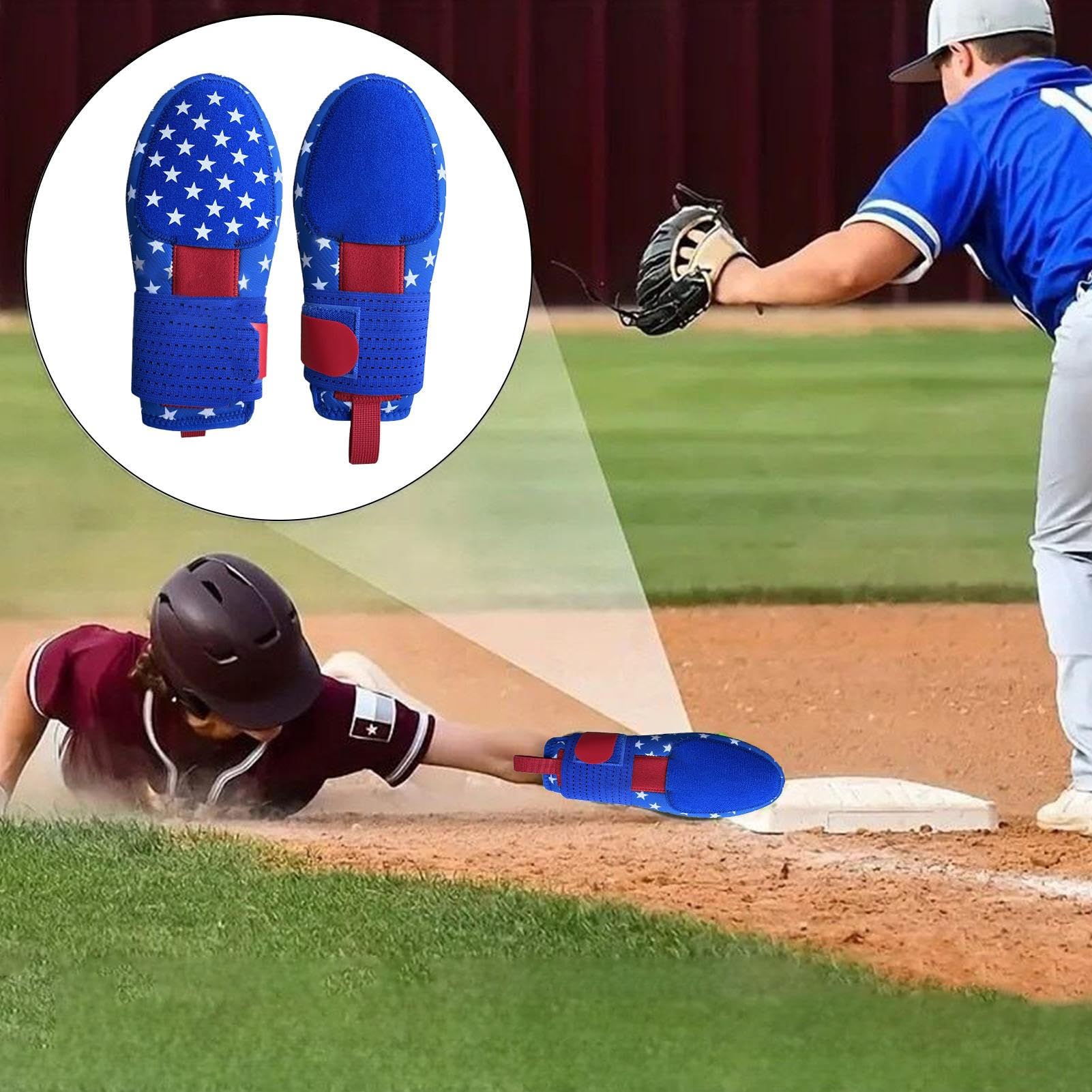 Mitt Slip Baseball Slip Slip per Bathball - Scorrevole Sport Softball con Polso regolabile - Protezione delle Mani Baseball Baserunning Gear for Athletes Training Competition