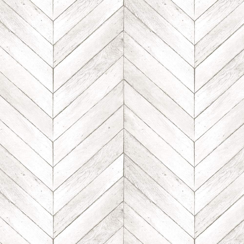 Norwall G68000 Chevron Wood Wallpaper, Neutral, Light Beige, Light Taupe, Ivory, Beige
