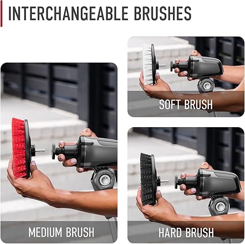 Miniatura 3 de Hoover ONEPWR - Limpiador telescópico, limpiador eléctrico giratorio para limpieza, cabezal de cepillo giratorio, más de 4 pies de alcance, cepillo