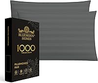 Vista 66 de 100% Cotton Pillow Covers for Queen/Standard Size Pillows - Set of 2 Sateen Pillowcases - Egyptian Cotton Pillow Cases with Long Staple Cotton for