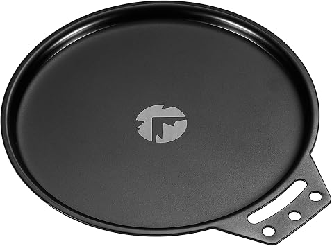 CAMPINGMOON Sierra Cup Lid 304 Stainless Steel with Titanium Oxide Black Finish, 1mm Thick, Fits 360ml/310ml Deep Sierra Cups, Outdoor Camping Cookware Accessory Black BKS-SG