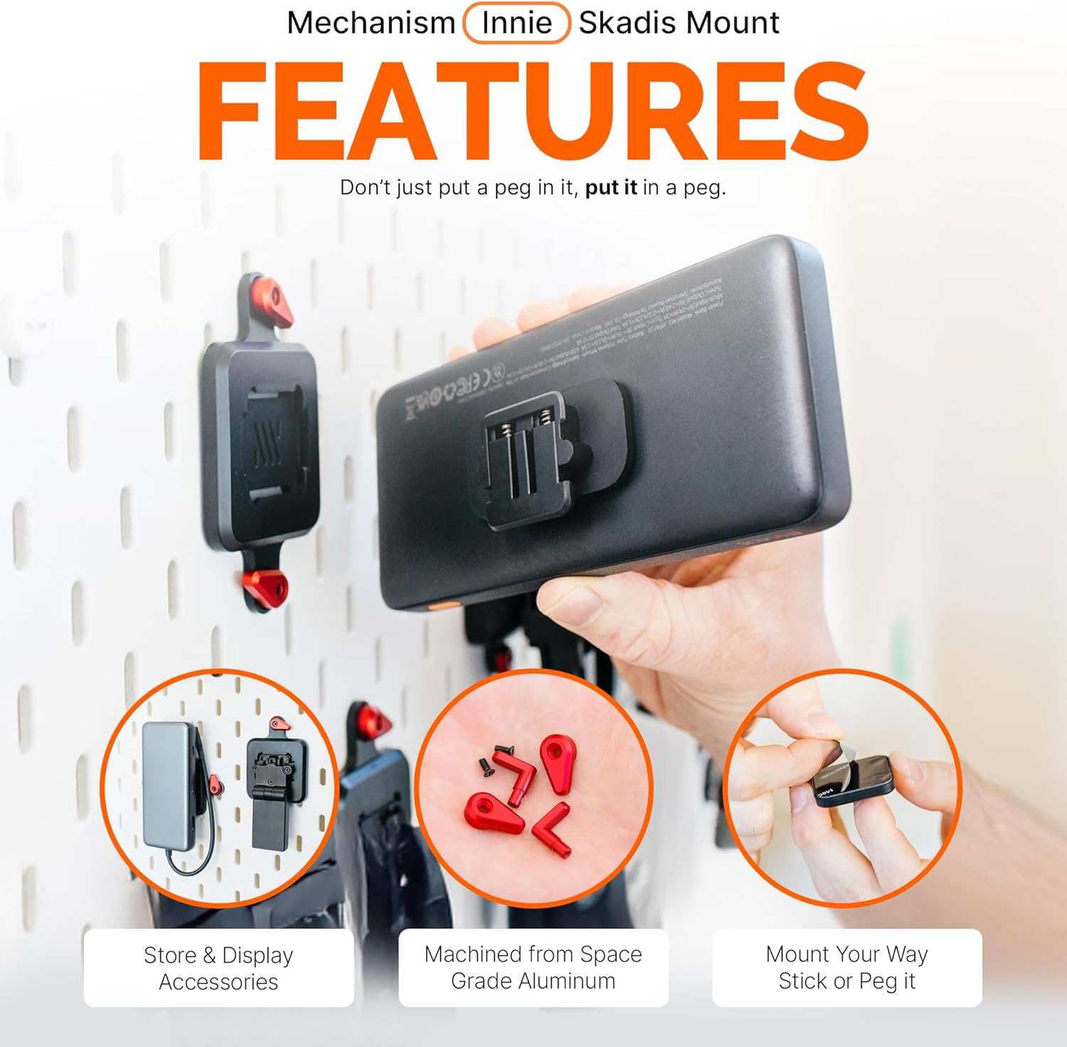 Mechanism Wall Mount - Innie (Skadis) | Build Your Bundle Accessories - Image 2