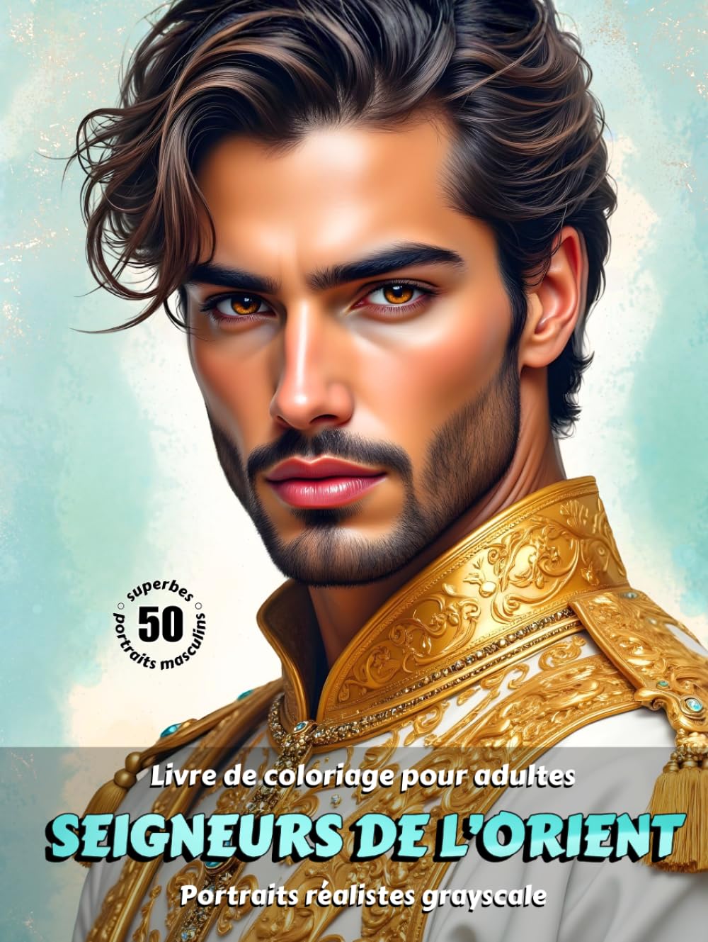 SEIGNEURS DE L’ORIENT – Livre de Coloriage pour Adultes | Portraits Réalistes en Niveaux de Gris | pour Détente, Créativité Consciente: Édition française (Aventures colorées)
