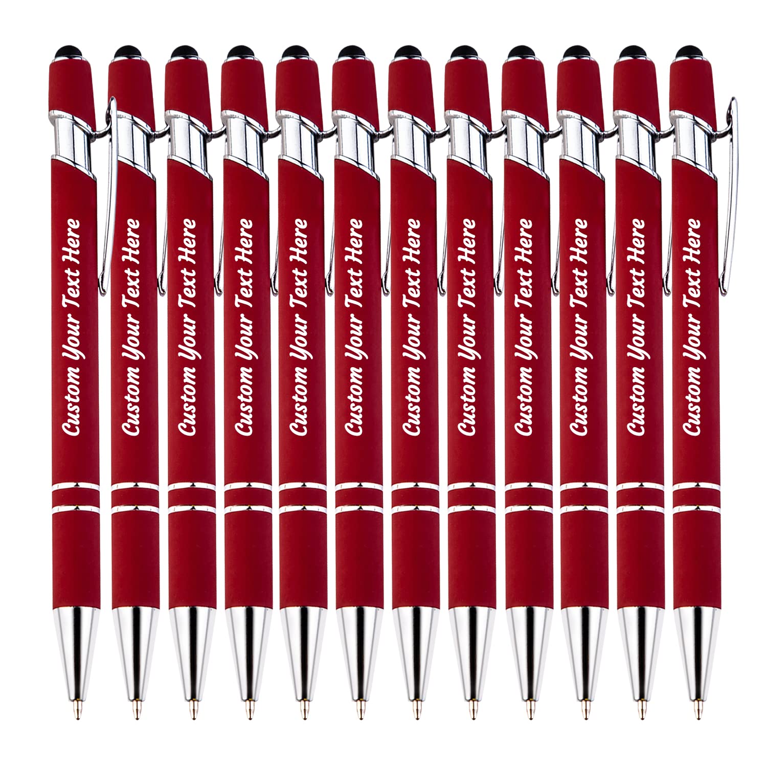KOLOWKO Personalized 2-in-1 Ballpoint Pen & Stylus - Custom Text/Name/Message - Bulk Order Up to 1000 Pens for Business, Graduation, Anniversary โ image 1