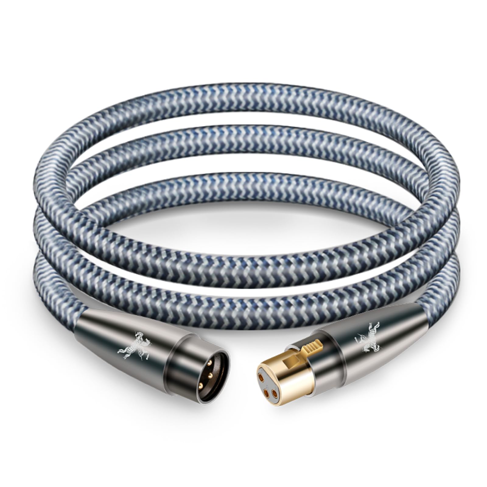 Impeto Cavo XLR Professionale Audiophile High end Cavi XLR Microfonico Maschio a Femmina Cavo Cannon per Scheda Audio Alimentazione Altoparlante Registratore Apparecchiature Audio Mixer 3 metri