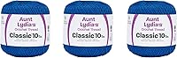 Vista 1 de Aunt Lydia Classic Dark Royal Crochet – 3 unidades de 350y/1,049.9 ft – Algodón – Calibre 10 – Crochet