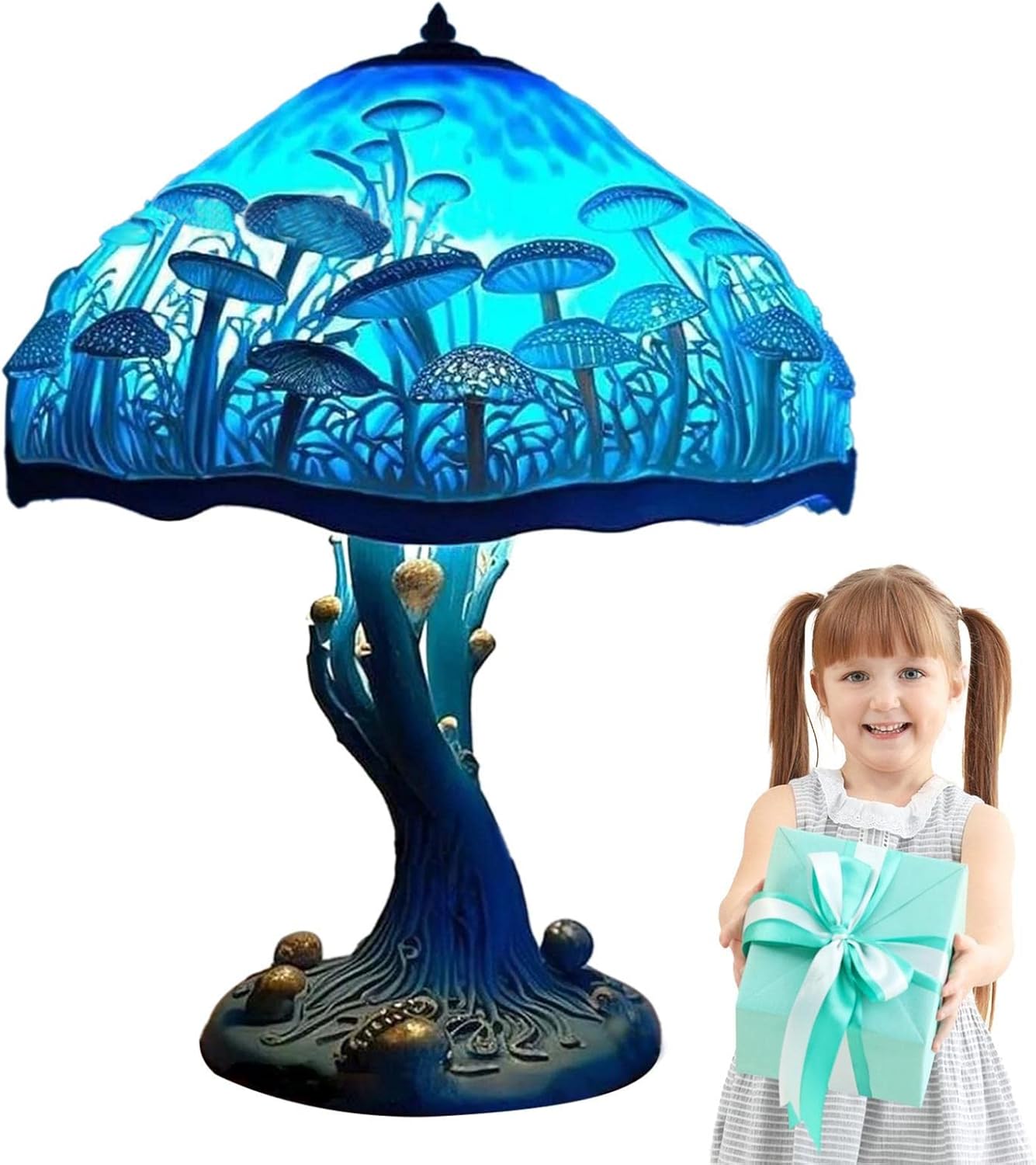 Stained Glass Lamp Forms Modern MushroomShaped Decorative Stained